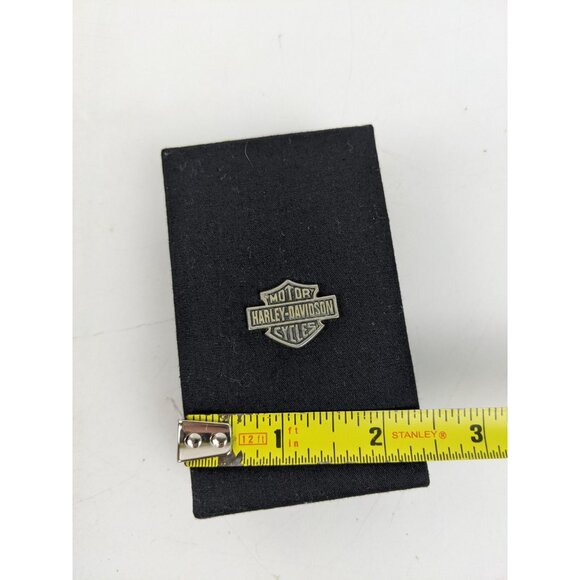 HARLEY DAVIDSON 925 STERLING TWO SIDED CRYSTAL BAR & SHIELD MOTORCYCLE NECKLACE - Picture 15 of 16